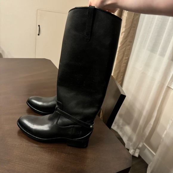 NWT Black Leather Frye Boots - Picture 5 of 11